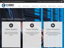 Tablet Screenshot of cybexsecurity.com